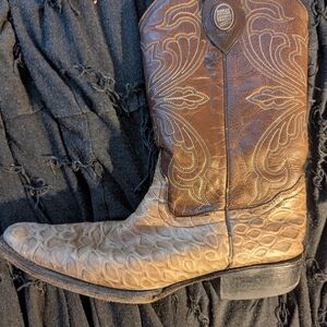 Brown Leather Cowboy Boots